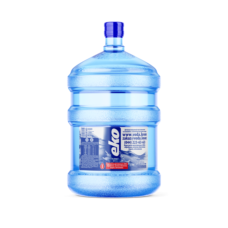 Вода питна артезіанська "ЕКО" оброблена, штучно збагачена йодом, негазована